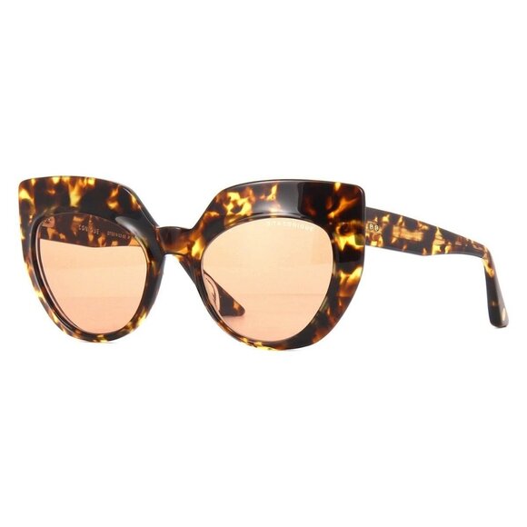 New DITA Conique Havana Cat Eye DTS514 02 Sunglasses Women - Picture 1 of 5
